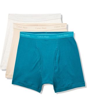 Calvin Klein Cotton Classics 3-pack Boxer Brief - Blue