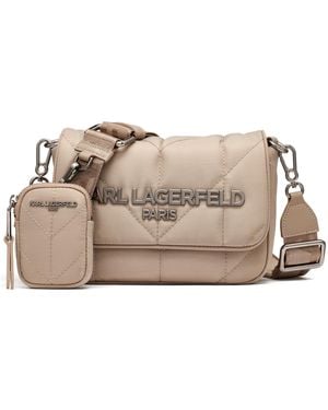 Karl Lagerfeld Paris Voyage Messenger Bag - Natural