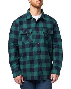 Brooks Brothers Friday Oxford Long Sleeve Pattern Sport Shirt Blue Stripe Medium - Green