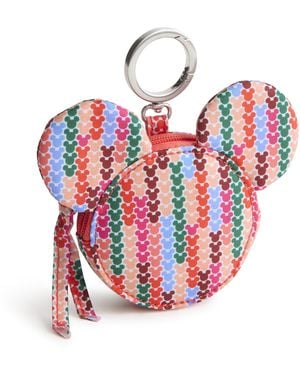 Vera Bradley Disney Nylon Mickey Mouse Zip Bag Charm - Red