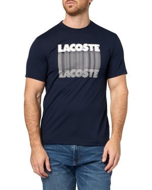 Lacoste Sport Ultra-dry Printed Sport T-shirt - Blue