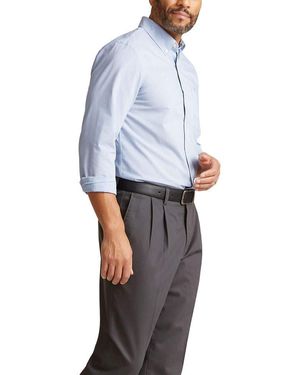 Dockers Classic Fit Long Sleeve Signature Comfort Flex Shirt - Blue