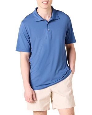 Amazon Essentials Sneldrogend Golfpoloshirt Met Normale Pasvorm - Blauw