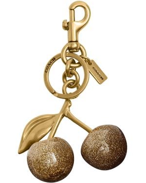 COACH Resin Cherry Bag Charm - Metallic