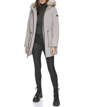 Faux fur trim anorak hot sale