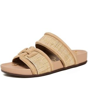 Sam Edelman Rowan Slide Sandal Sand Dune Multi 8.5 Medium - White