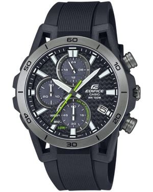 G-Shock Edifice Eqs-960pb-1avcr | Solar-powered Chronograph | Carbon-reinforced Resin | 10 Bar Water Resistance | Motorsports-inspired - Black