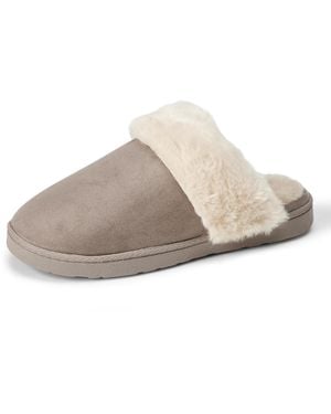 Amazon Essentials Faux Fur Cosy Slippers - Grey