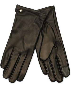 Kate Spade Kate Spade Leather Gloves With Spade Logo - White