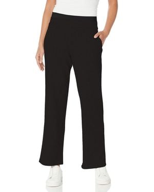 Danskin Double Waistband Slim Fit Active Sweatpants - Black