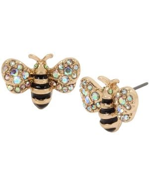 Betsey Johnson Bumble Bee Stud Earrings - Yellow