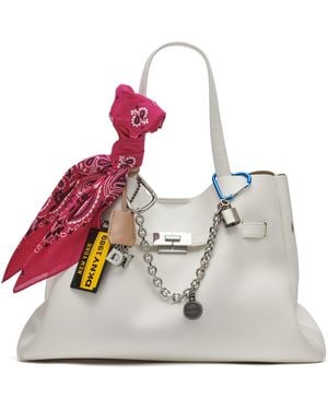 DKNY Bryar Large Satchel Bag With Charms - Multicolor