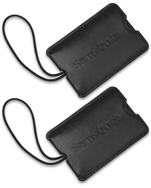 Samsonite 2-pack Vinyl Id Tags - Black
