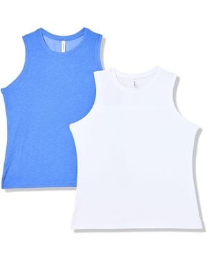 Jockey 2 Pack Fly Back Workout Tank Tops - Blue