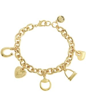 Steve Madden Collegiate Mixed Charm Bracelet - Metallic