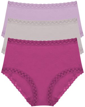 Natori Bliss Full Brief 3-pack - Purple