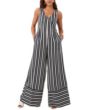 Trina Turk Wide Leg Striped Jumpsuit - White