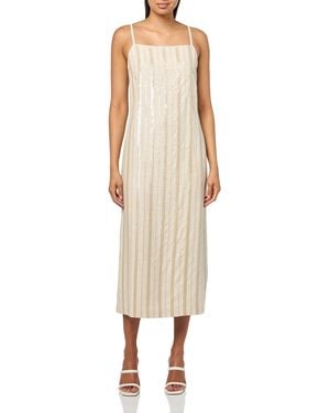 Trina Turk Linen Midi Dress - Natural