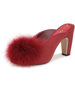 Sam Edelman Witney Heeled Sandal Deep Scarlet 6.5 M - Red