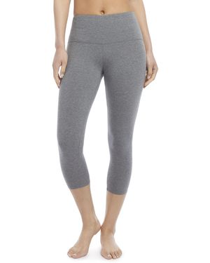 Jockey Cotton Stretch Basic Capri Leggings - Gray