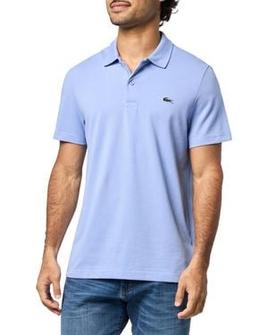 Lacoste Regular Fit Cotton Blend Polo Shirt - Blue