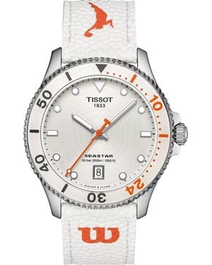 Tissot S Seastar Wilson Wnba 316l Stainless Steel Case Quartz Watch - Gray