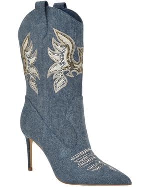 Guess Rasima Mid Calf Boot - Blue