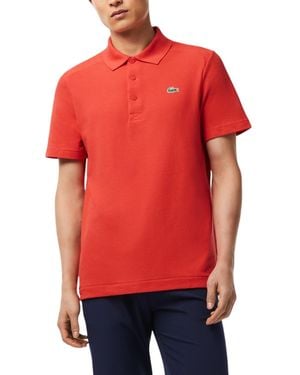 Lacoste Sport Classic Fit Uv Protect Golf Polo Shirt - Red
