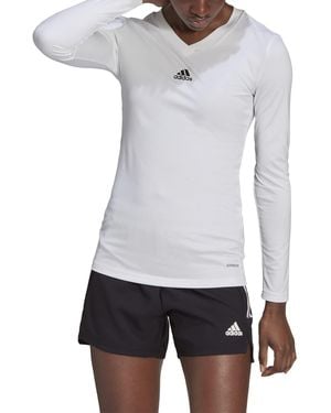 adidas Womens Team Base Tee White Small