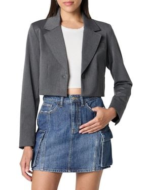 The Drop Reims Cropped Blazer - Grau