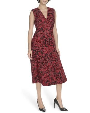 Tommy Hilfiger Dresses Fit And Flare - Red