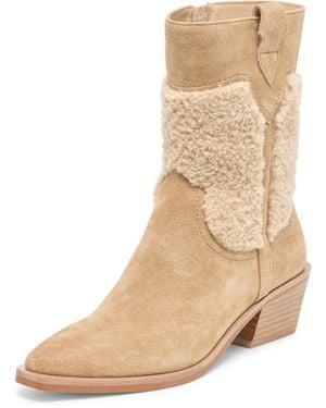 Dolce Vita Salil Plush Mid Calf Boot - Natural