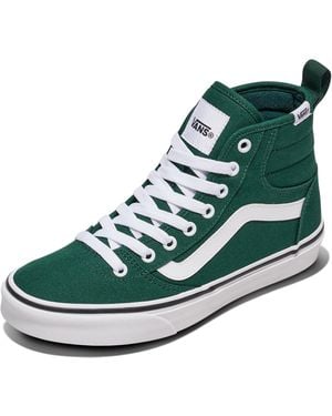 Vans Ashwood Hi Decon Shoe | High Top Fashion Sneakers With Padded Ankle Support - Green