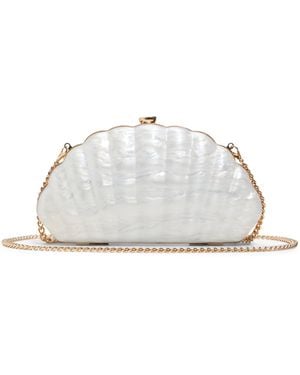 ALDO Sheshell Clutch - White