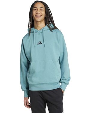 adidas Essentials Feel Cozy Fleece Hoodie - Blue