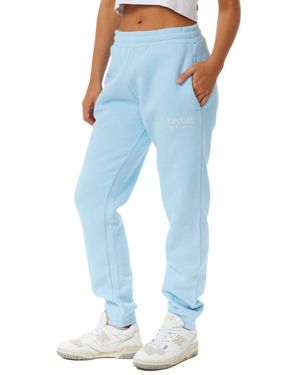 Rip Curl Surf Staple Fleece Sweatpants With Elastic Waist And Cuffs - Blue