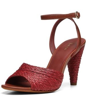 Joie Heeled Sandal - Red