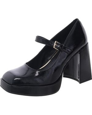 Kenneth Cole Brynne Glitter Manmade Platform Heels - Black