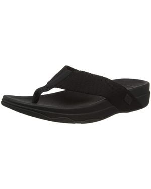 Fitflop Surfer Toe-thongs Flip Flops - Black