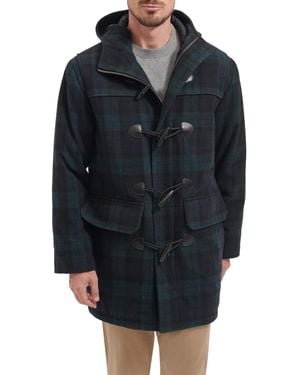Tommy Hilfiger Wool Blend Mid-length Toggle Coat - Black