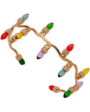 ALEX AND ANI Christmas Light Bulb Cuff - White