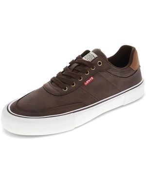 Levi's S Munro Ul Vegan Leather Casual Lace Up Sneaker Shoe - Brown