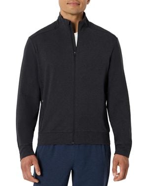 Amazon Essentials Athletic Soft Performance Lightweight Zip Up Gym Workout Jacket - Blue