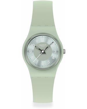 Swatch S Casual Watch Green Bio-sourced Quartz Serenety Of Sage