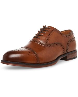 Steve Madden Carmin Mens Brown Leather Oxford Y2K Sho