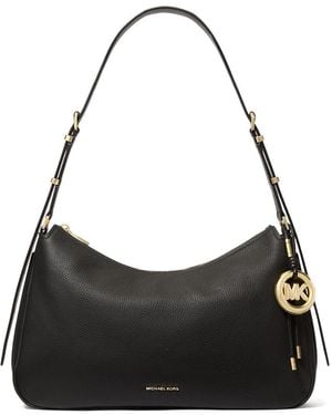 Michael Kors Nolita Medium Top Zip Convertible Shoulder - Black