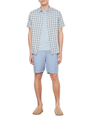 Vince S Cannes Plaid S/s - Black