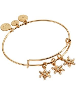 ALEX AND ANI Snowflake Charm Bangle - Metallic