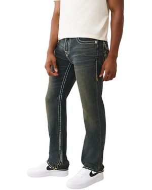 TRUE RELIGION Ricky Super T Flap 34 In Jeans - Black