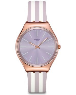 Swatch Casual Watch Green Stainless Steel Quartz Beach Hour